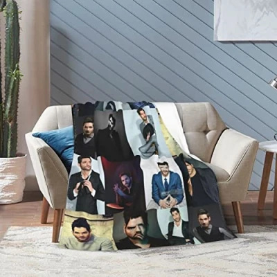 Image of Huaaiwangy Tom Actor Ellis Blanket Ultra Soft Flannel Fleece Lightweight Throw Blankets Warm Air Conditioning For Couch Sofa Bed 60x50 Inch