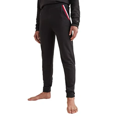 Image of Tommy Hilfiger Men&#039;s Track Pant Um0um02352 Pants, Black (Black), L