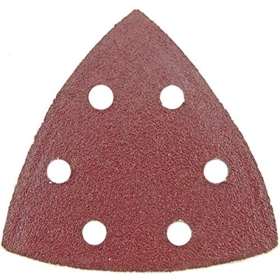 Image of Delta Sanding Pads 93 X 93MM 80G (PK10) Abrasive Aluminium Oxide Paper Tools, 10 Qty VD93080