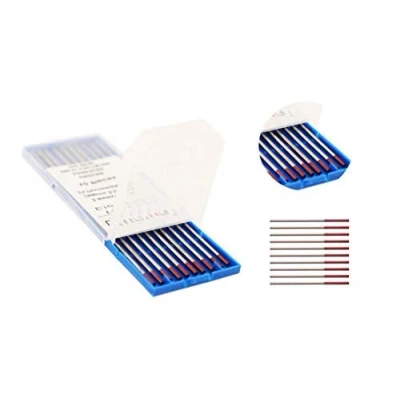Image of SenTECH TIG WT20 (red) Welding 1.6 mm x150 Tungsten Electrodes, Thorium 2%, Electrode, Package of 10 Pieces