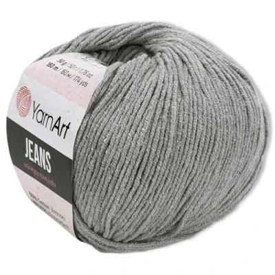 Image of Frida&#039;s Wollhaus YarnArt 50g Jeans Knitting Crochet Amigurumi Baby Wool Pastel Colours 63 (46 Grey)