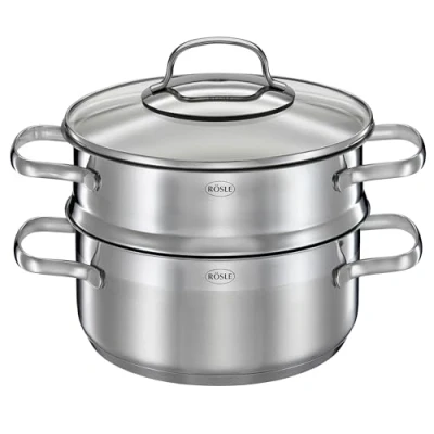 Image of RÖSLE Steamer Elegance, Stainless Steel, 20 cm