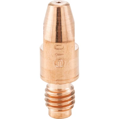 Image of Abicor Binzel 140.0316.50 Contact Tip for Welding Torch, CuCrZr, M8 Thread Size, 1.0 mm Wire Diameter, 10 30 Length (Pack of 50)