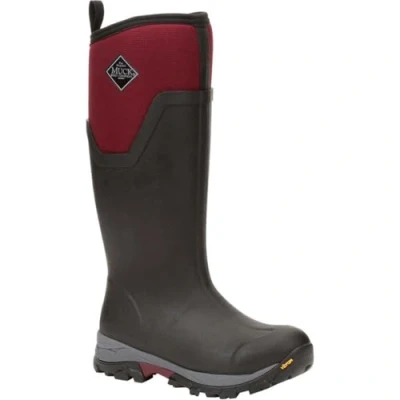 Image of Muck Boots Women&#039;s Arctic Ice Tall AGAT Thermal Waterproof Wellington, Black Maroon, 7
