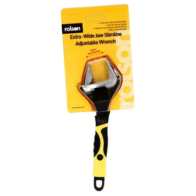Image of Rolson 19030 200 mm Wide Jaw Slimline Adjustable Wrench