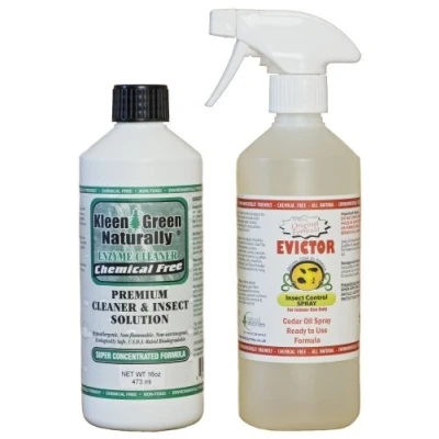 Image of Kleen Green 16oz &amp; Evictor Cedar Oil Insect Mite Control Spray 500ml