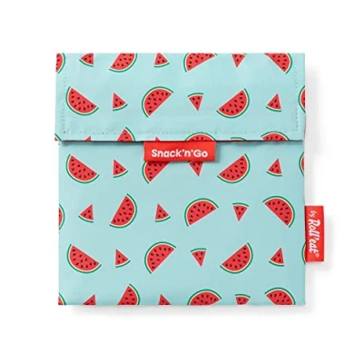 Image of Roll&#039;eat ® Reusable Snack Bag Kids Snacks Container Eco Friendly Food for Storage Holder Watermelon Model Snack&#039;n&#039;Go Fruits