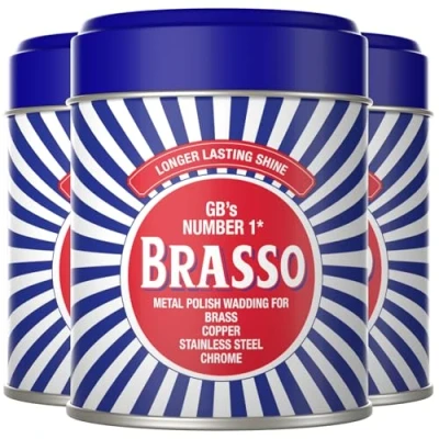 Image of Brasso Metal Polish Wadding, 75g, 3 Pack