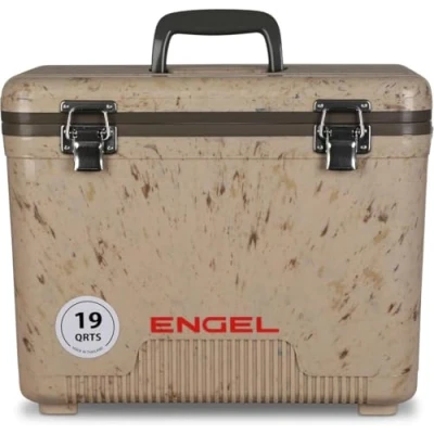 Image of ENGEL Cooler Box 19qt (18 litres) Leak Proof, Air Tight, Drybox for Camping, Fishing, Hiking, Small Hard Shell Lunchbox Men &amp; Women, 42 x 28.6 32.4 CM Cool