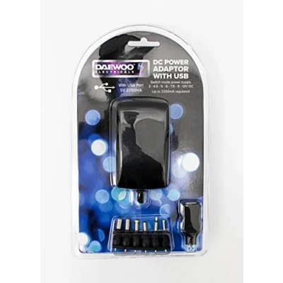 Image of Daewoo 2250 mA AC/DC Adaptor, Black