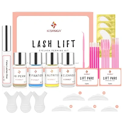 Image of Lash Lift Kit Eyelash Perm Professional Curling Set Glue Upgraded Version Semi Permanent Perming Wave Suitable for Salon at Home