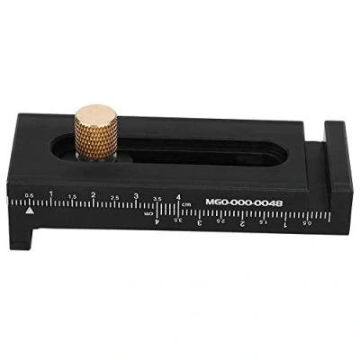 Image of Woodworking Marking Gauge Black Aluminum Brass Depth Measuring Ruler Gap Line Saw Tooth
