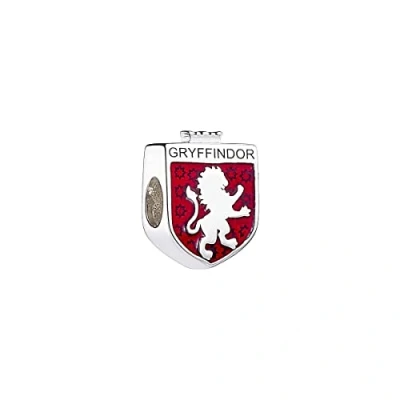 Image of Harry Potter Sterling Silver Gryffindor House Shield Spacer Bead