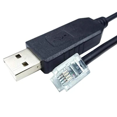 Image of Suamdoen USB to RJ11 RJ12 Control Cable for Celestron Nexstar eq6 PC Link Hand Controller RS232 Serial Converter