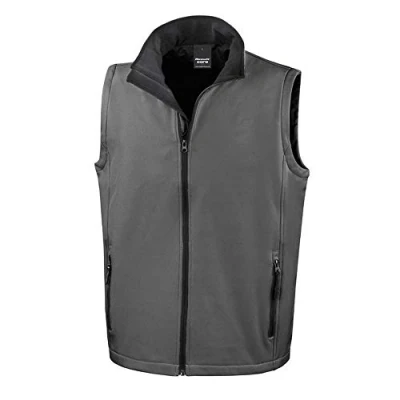 Image of Result Core Mens Printable Sshell B/Warm, Charcoal/Black, Large. R232M