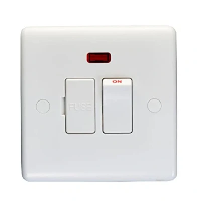 Image of Eurolite Enhance White Plastic 13A Switched Fused Spur Unit With Neon