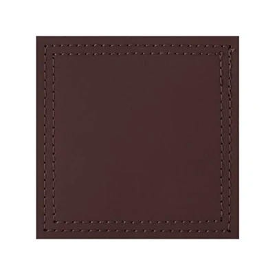 Image of Creative Tops 5178960 Bonded Leather Coasters Brown Set of 4