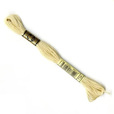 Image of 3 x DMC Threads/Skeins Mouline Stranded Cotton Cross Stitch 8 Metres Number 739