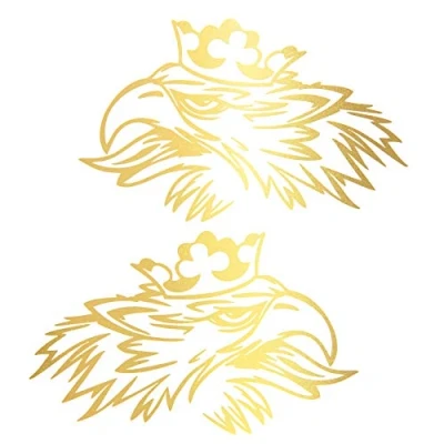 Image of Griffin Decor Sticker Set (Left and Right) Truck Film Diamond Scollops Prong Ornaments (K075 Gold Metallic)