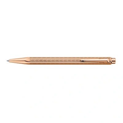 Image of Ecridor Chevron Rose Gold Plated Ballpoint Pen