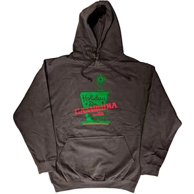 Image of Dead Kennedys Hoodie Holiday in Cambodia Band Logo Official Unisex Grey Pullover M