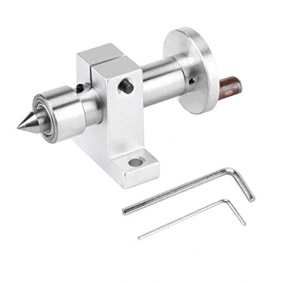 Image of Adjustable Double Bearing live Center Revolving DIY Parts, Centre for Mini Lathe Machine, Parts Accessories Machine Woodworking Tool (3.94&quot; x 1.69&quot;)