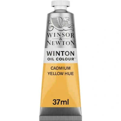 Image of Winsor &amp; Newton 37ml Winton Oil Colour Tube Cadmium Yellow Hue,1414109