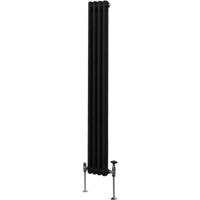 Image of MonsterShop Traditional 2 Column Radiators 1800 x 202mm Black