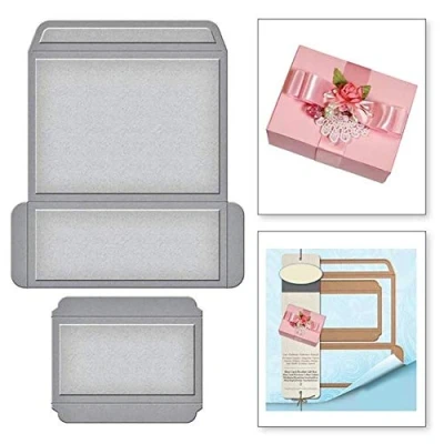 Image of SpirWoRchlan Cutting Dies, Gift Box Metal Dies DIY Scrapbooking Paper Cards Craft Emboss Embossing Stencil Tool