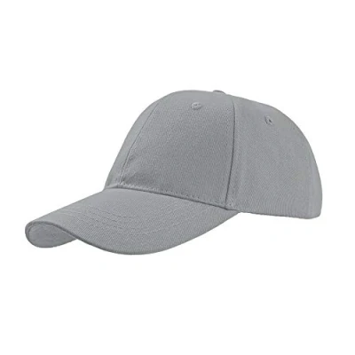 Image of Atlantis Liberty Six Buckle Brushed Cotton 6 Panel Cap (One Size) (Grey)