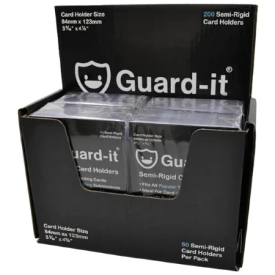 Image of Guard it 200 Semi Rigid Card Sleeves for Sports &amp; Trading Grading Submissions Recommended PSA, BGS, ACE, SGC CGC