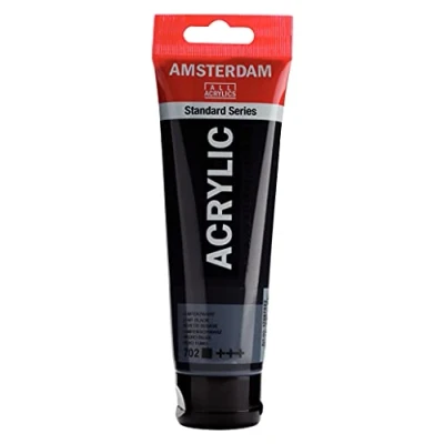 Image of Amsterdam Standard Series Acrylic Tube 120 ml Lamp Black 702 (17097022)