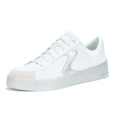 Image of Skechers Women&#039;s HILAND Quite Chic Sneaker, White, 8 UK