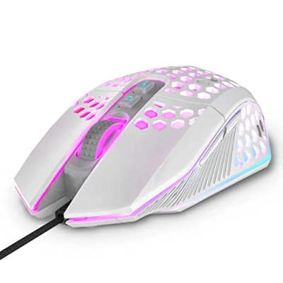 Image of targeal Ergonomic Gaming Mouse USB Wired Computer Gamer Mice with 8000 DPI Adjustable/Customizable Buttons/RGB Backlit for Windows 7/8/10/XP, Vista, Linux, PC/Mac/Laptop
