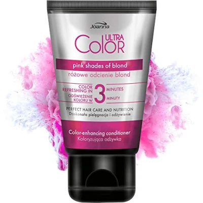 Image of Joanna Ultra Color 3 Minute Coloring Conditioner Pink Shades Blonde 100g