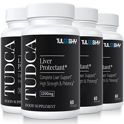Image of 1200mg TUDCA Supplement 240 Capsules Tauroursodeoxycholic Acid Bile Salts for Liver and Digestion, Non Animal Formula