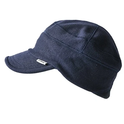 Image of CHARM Work Cap Military Hat Summer Winter Men Women Peak Stretch Navy