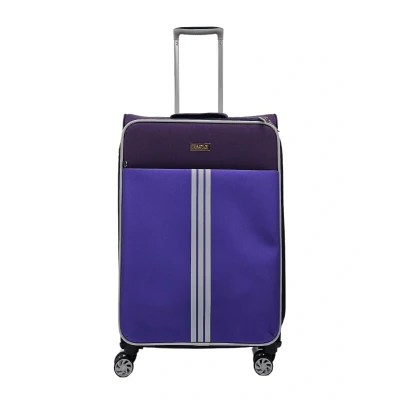 Image of Lightweight PurpleLarge Check in Suitcase 81.5 x 49 30 cm Soft Shell Luggage