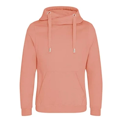Image of AWDis Just Hoods Cross Neck Hoodie Unisex Dusty Pink M