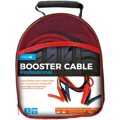 Image of Simply SP1000 Professional Jump Booster Cable Recommended for cars up to 6500cc 1000AMPs 5 Metres