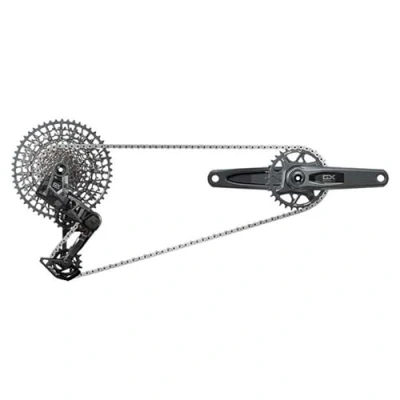 Image of SRM GRUPO EAGLE AXS GX T TYPE Q174 CL55 DUB MTB WIDE 175 DARK POLAR 32T