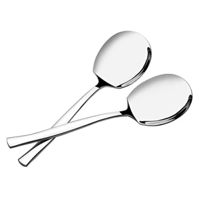 Image of Dehouse 6 Piece Large Stainless Steel Serving Spoons, Buffet Spoon