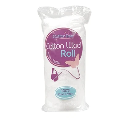 Image of Cotton Tree 100% Pure Cotton, Super Soft ROLL, White, Large