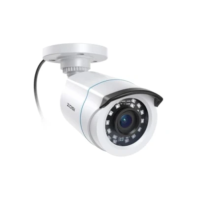 Image of ZOSI 1080p Security Camera CCTV Bullet Camera, Hybrid 4 in 1 TVI/CVI/AHD/CVBS 80ft IR Night Vision,IP66 Weatherproof,Analog CCVT Surveillance for Indoor and Outdoor