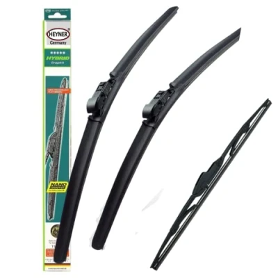 Image of Heyner Fits: Peugeot 5008 2017 onwards Full Set of 3 Wiper Blades Hybrid HH2826ST9L