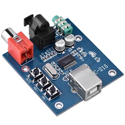Image of PCM2704 USB sound card DAC Decoder Board Input Coaxial/Fiber Optic/Analog Output HiFi