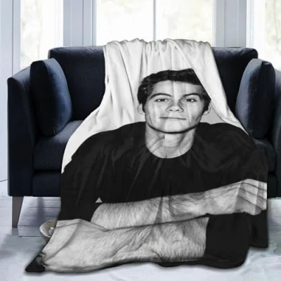 Image of Moonforever Blanket Dylan O&#039;Brien Soft and Comfortable Wool Fleece Throw Blankets for Decor Sofa Office car Home,Cozy Plush Camping Yoga Travel Decoration Beach Gift