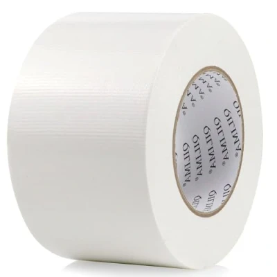 Image of QILIMA wide White Heavy Duty Duct Tape 75MM x 55M length Waterproof Strong Adhesive Gaffer for Patching, Sealing, Securing Cables and Labelling