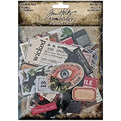 Image of Tim Holtz 2021 Halloween Idea Ology, Ephemera, 94151, silver