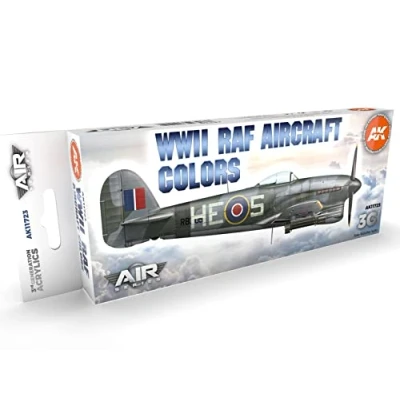 Image of AK Acrylics 3Gen Aircraft Set AK11723 WWII RAF Colors 3G (8x17ml)